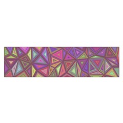 Triangle Background Abstract Satin Scarf (oblong) by Celenk