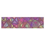 Triangle Background Abstract Satin Scarf (Oblong) Front