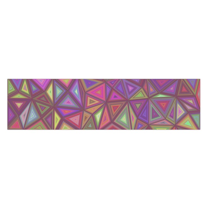 Triangle Background Abstract Satin Scarf (Oblong)