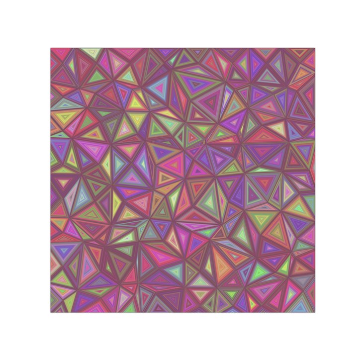 Triangle Background Abstract Small Satin Scarf (Square)