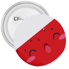 Watermelon Red Network Fruit Juicy 3  Buttons by Celenk