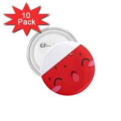 Watermelon Red Network Fruit Juicy 1 75  Buttons (10 Pack) by Celenk