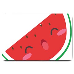 Watermelon Red Network Fruit Juicy Large Doormat 