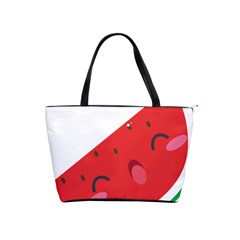 Watermelon Red Network Fruit Juicy Shoulder Handbags by Celenk