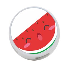 Watermelon Red Network Fruit Juicy 4-Port USB Hub (One Side)