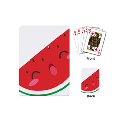 Watermelon Red Network Fruit Juicy Playing Cards (Mini) 