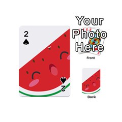 Watermelon Red Network Fruit Juicy Playing Cards 54 (Mini) 