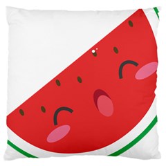 Watermelon Red Network Fruit Juicy Large Cushion Case (one Side) by Celenk