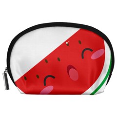 Watermelon Red Network Fruit Juicy Accessory Pouches (Large) 