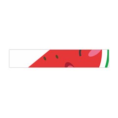 Watermelon Red Network Fruit Juicy Flano Scarf (Mini)