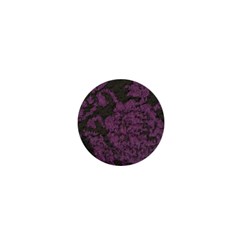 Purple Black Red Fabric Textile 1  Mini Buttons by Celenk