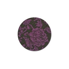 Purple Black Red Fabric Textile Golf Ball Marker by Celenk