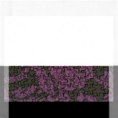 Purple Black Red Fabric Textile Rectangular Jigsaw Puzzl by Celenk