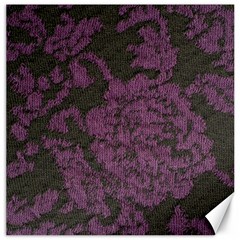 Purple Black Red Fabric Textile Canvas 16  X 16   by Celenk