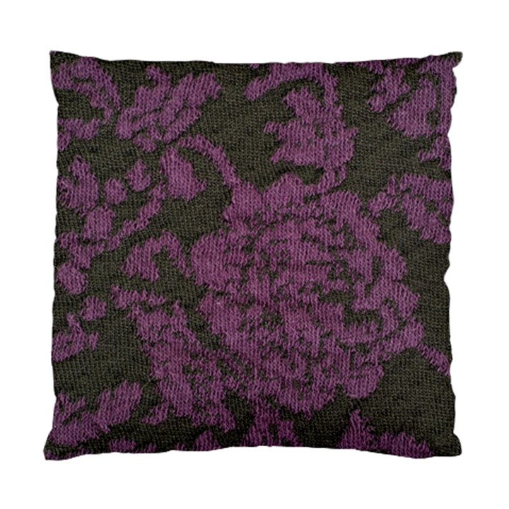 Purple Black Red Fabric Textile Standard Cushion Case (Two Sides)