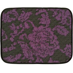 Purple Black Red Fabric Textile Fleece Blanket (mini) by Celenk