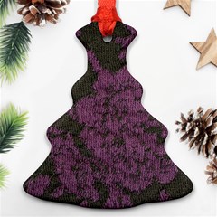 Purple Black Red Fabric Textile Ornament (christmas Tree) 