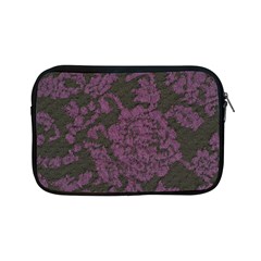 Purple Black Red Fabric Textile Apple Ipad Mini Zipper Cases by Celenk