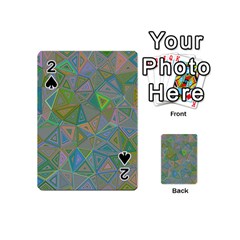 Triangle Background Abstract Playing Cards 54 (mini)  by Celenk