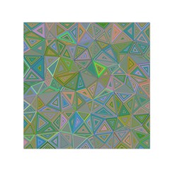 Triangle Background Abstract Small Satin Scarf (square) by Celenk