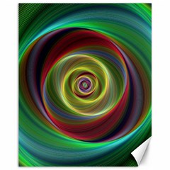 Spiral Vortex Fractal Render Swirl Canvas 11  X 14   by Celenk