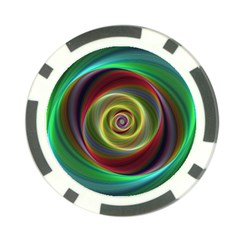 Spiral Vortex Fractal Render Swirl Poker Chip Card Guard (10 Pack) by Celenk