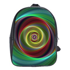 Spiral Vortex Fractal Render Swirl School Bag (large) by Celenk