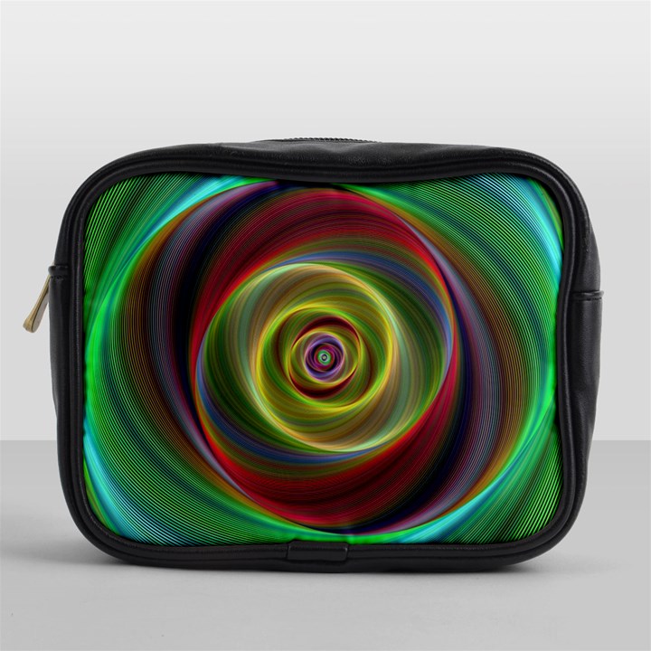 Spiral Vortex Fractal Render Swirl Mini Toiletries Bags