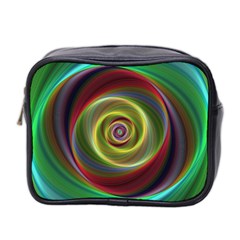 Spiral Vortex Fractal Render Swirl Mini Toiletries Bag 2-side by Celenk