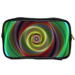 Spiral Vortex Fractal Render Swirl Toiletries Bags 2-side by Celenk