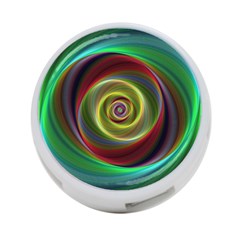 Spiral Vortex Fractal Render Swirl 4-port Usb Hub (one Side) by Celenk