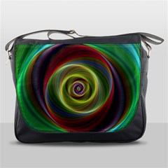 Spiral Vortex Fractal Render Swirl Messenger Bags