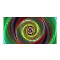 Spiral Vortex Fractal Render Swirl Satin Wrap