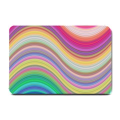 Wave Background Happy Design Small Doormat  by Celenk