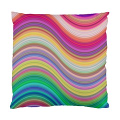 Wave Background Happy Design Standard Cushion Case (one Side) by Celenk