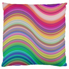 Wave Background Happy Design Standard Flano Cushion Case (two Sides) by Celenk