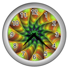 Vision Wallpaper Decoration Wall Clocks (silver)  by Celenk