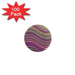 Wave Abstract Happy Background 1  Mini Magnets (100 pack)  Front