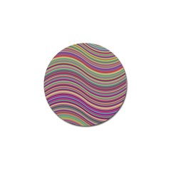 Wave Abstract Happy Background Golf Ball Marker (4 Pack) by Celenk