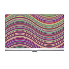 Wave Abstract Happy Background Business Card Holders by Celenk