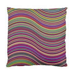 Wave Abstract Happy Background Standard Cushion Case (one Side) by Celenk