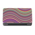 Wave Abstract Happy Background Memory Card Reader with CF Front