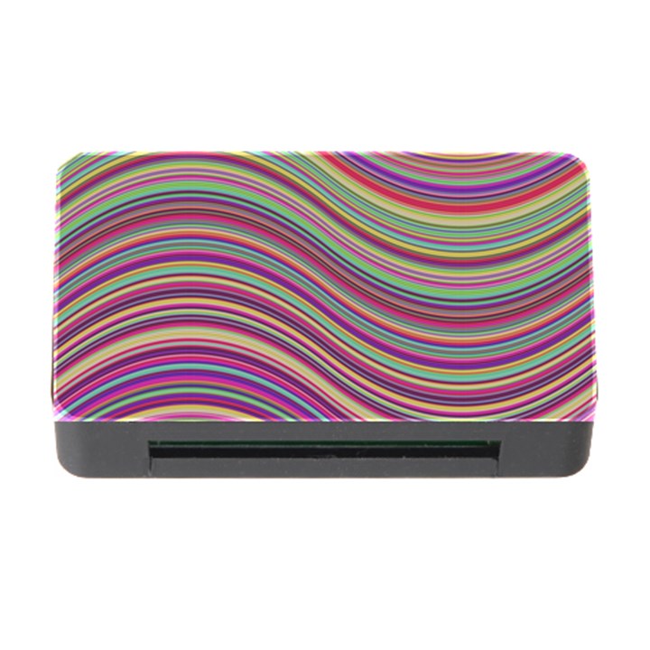 Wave Abstract Happy Background Memory Card Reader with CF