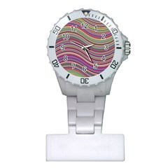 Wave Abstract Happy Background Plastic Nurses Watch by Celenk