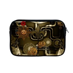 Wonderful Noble Steampunk Design, Clocks And Gears And Butterflies Apple Macbook Pro 13  Zipper Case by FantasyWorld7