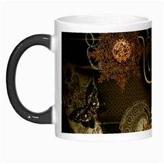 Wonderful Noble Steampunk Design, Clocks And Gears And Butterflies Morph Mugs by FantasyWorld7