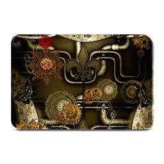 Wonderful Noble Steampunk Design, Clocks And Gears And Butterflies Plate Mats by FantasyWorld7