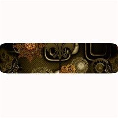 Wonderful Noble Steampunk Design, Clocks And Gears And Butterflies Large Bar Mats by FantasyWorld7