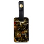 Wonderful Noble Steampunk Design, Clocks And Gears And Butterflies Luggage Tags (One Side)  Front