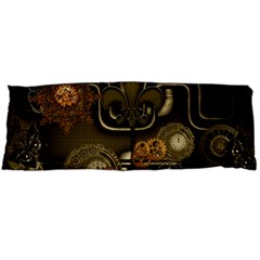 Wonderful Noble Steampunk Design, Clocks And Gears And Butterflies Body Pillow Case (dakimakura) by FantasyWorld7